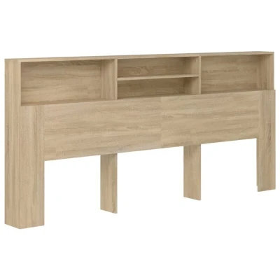 Image of vidaXL Headboard Cabinet Sonoma Oak 220x19x103.5 cm