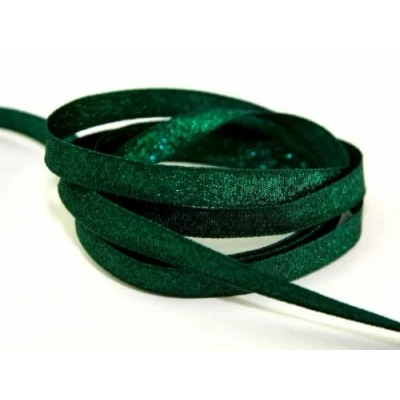 Image of 10mm Berisford Sparkle Lurex Ribbon 28 Green per metre