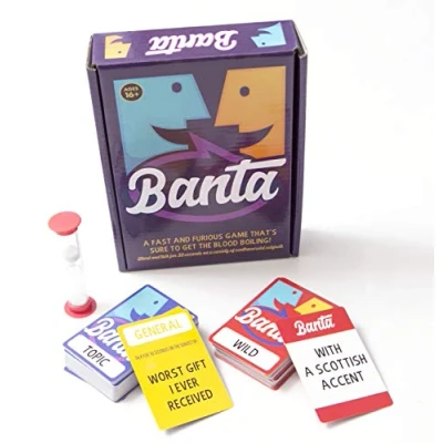 Image of Boxer Gifts Banta Adults Party Game Variety of Controversial Topics Perfect for Those That Love to Banter