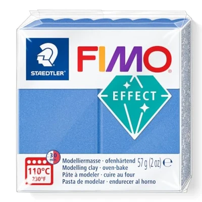 Image of STAEDTLER 8010 31 FIMO Effect Oven Hardening Polymer Modelling Clay Metallic Blue (1 x 57g Block)