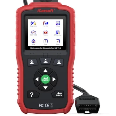 Image of iCarsoft MB V1.0 OBD2 Scanner for Ben.z/Sprinter/Smart, Full System Car Diagnostic Tool, ABS/SRS/Transmission/Engine Code Reader, MIL/SAS/Oil Reset/Battery Test/Live Data