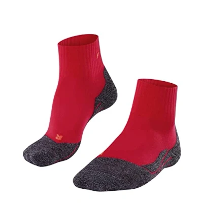 Image of FALKE Women&#039;s TK2 Explore Cool Short W SSO Lyocell Functional Yarn Thick Anti Blister 1 Pair Hiking Socks, Red (Rose 8564), 5.5 6.5