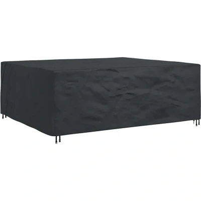 Image of vidaXL Outdoor Furniture Cover Black 300 x 250 100 cm 600D