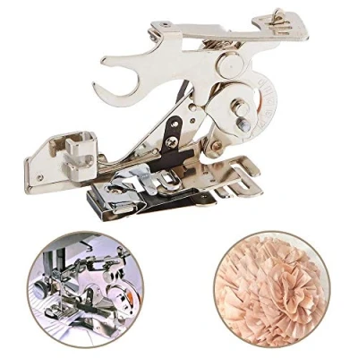 Image of Youngine Ruffler Sewing Machine Presser Foot Gathering Pleats and Ruffles Attachment for Low Shank Singer, Brother, Babylock, Viking, Janome, Kenmore