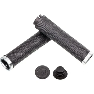 Image of Sram MTB Locking Grips for Grip Shift Full Length 122 mm with Black Clamps and End Plug