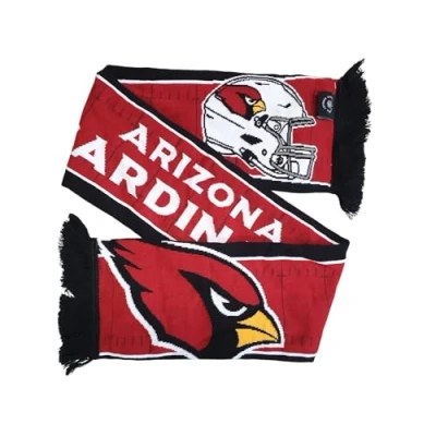 Image of Great Branding Arizona Cardinals NFL HD Jaquard Scarf Red Black