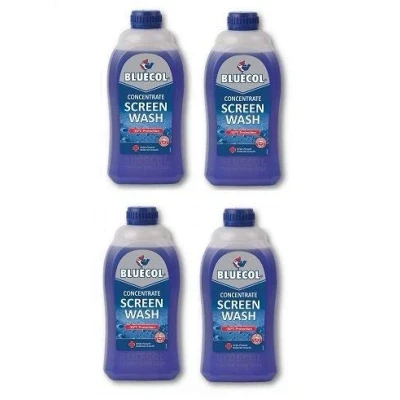 Image of Bluecol BLS010 Concentrated Windcreeen Screenwash 1 Litre x 4
