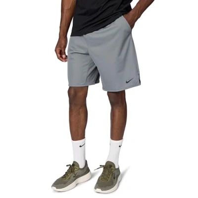 Image of NIKE DV9328 084 M NK DF Totality Knit 9 in UL Shorts Men&#039;s Smoke Gray/Black/Smoke Gray/Black Size S