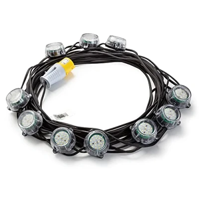 Image of Defender 22m Heavy Duty LED Encapsulated Festoon String Lights 50W 110V