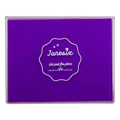 Image of Large Size Craft Ink Stamp Pads, Washable Scrapbooking Finger Paint Pad for Kids, Pads Rubber Stamps, DIY Cards, Paintings, Baby Footprint Handprint (Purple)