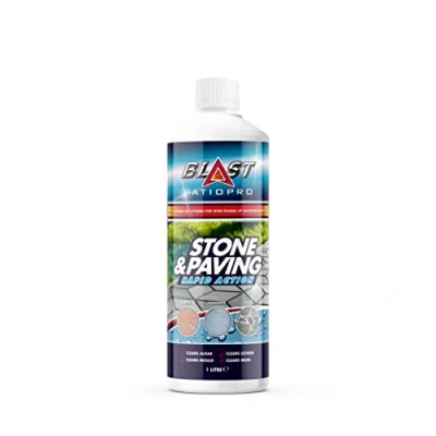 Image of Blast Patio Pro FAM0834 Stone &amp; Paving Path Cleaner Mould, Moss and Algae Remover 1 Litre