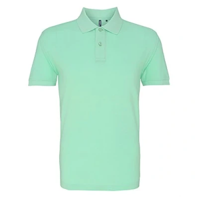 Image of Asquith &amp; Fox Men&#039;s Polo Shirt, Green (Mint 000), XXX Large (Size:3XL)