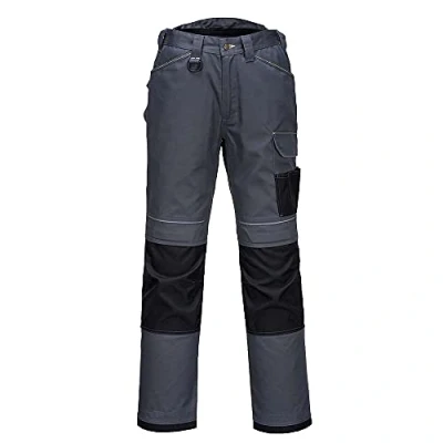 Image of Portwest PW3 Work Trouser, Size: 36, Colour: Zoom Grey/Black, T601ZBR36