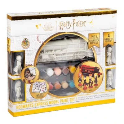 Image of Harry Potter Hogwarts Express Model &amp; Character Paint Set Creative Craft Kit for Kids Ages 5+