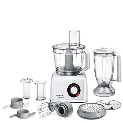 Image of Bosch MC812W501 MultiTalent 8 Compact Food Processor, Plastic, 1000 W, White