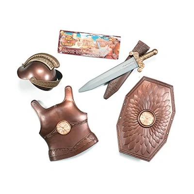 Image of Bristol Novelty BA526 Weapon Set Roman Armor Children&#039;s Costume 1pc Armour, boys, Brown, One Size