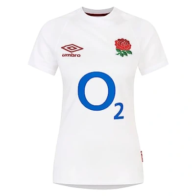 Image of Umbro Womens England Rugby Home Shirt 2024 6 Nations Top White L