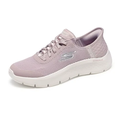 Image of Skechers Women&#039;s GO Walk Flex Grand Entry, Mauve Textile/Trim, 5.5 UK