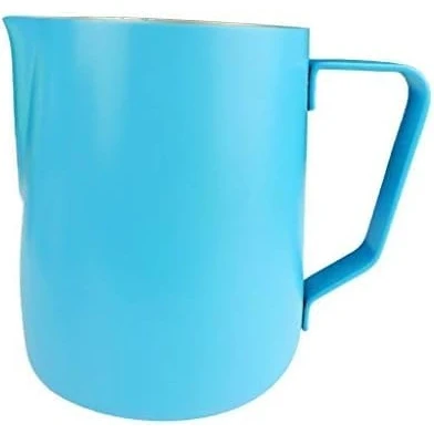 Image of 350 ml Large Milk Frothing Jug, Coffee Pot,Milk Jug,Barista Accessories,for Frothing,for Barista Cappuccino Espresso (Blue)