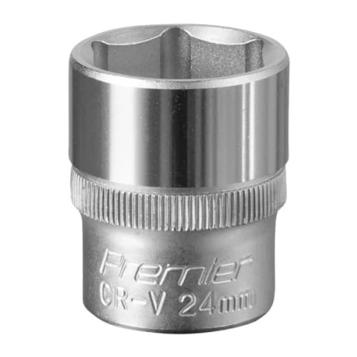Image of Sealey Premier WallDrive® Socket 24mm 1/2&quot;Sq Drive