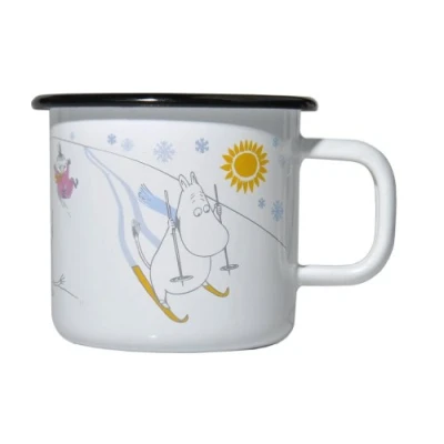 Image of Moomin Enamel mug Winter 2012 3,7 dl (Muurla Design) [1702 030 02]