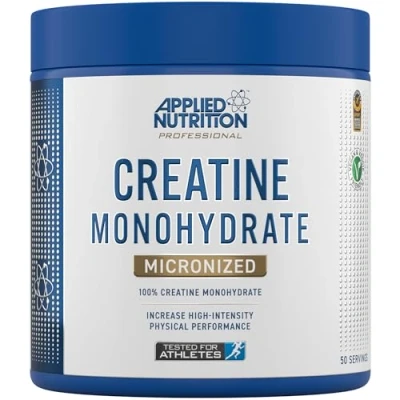Image of Applied Nutrition Creatine Monohydrate Micronized Powder, Increases High Intensity Physical Performance, Unflavoured (250g 50 Servings) (Unflavoured) (New)