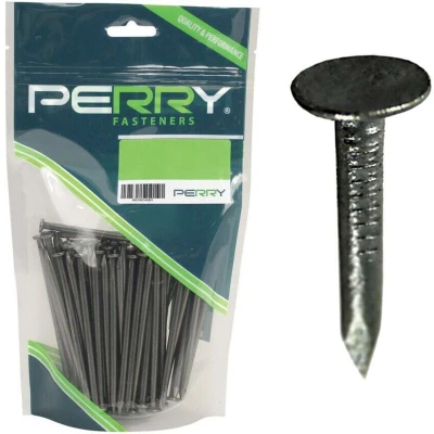 Image of Perry 20mm Galvanised ELH Clout (Felt) Nails (500gm)