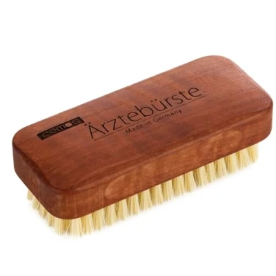 Image of REMOS &quot;Doctor&#039;s Hand Brush&quot; with natural bristles made of local pear wood