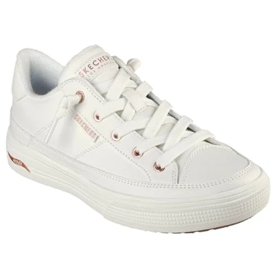 Image of Skechers Women&#039;s Arch FIT Arcade ON My Way Sneaker, White, 6 UK