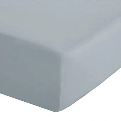 Image of Catherine Lansfield Easy Iron Percale Combed Extra Deep Double Fitted Sheet Duck Egg Blue