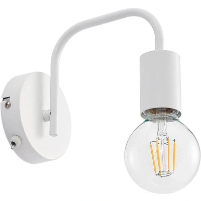 Image of Lindby Erivana wall light with switch, white