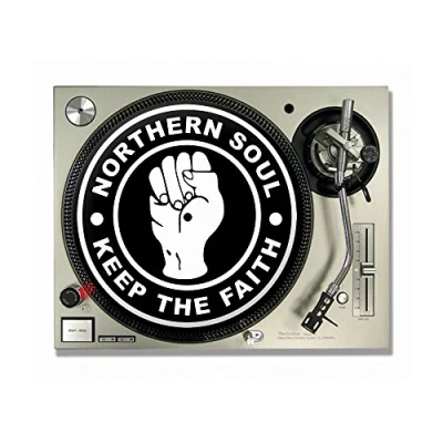 Image of NORTHERN SOUL KEEP THE FAITH DJ SLIPMATS/Turntable SLIP MATS X 2 (7 inch)