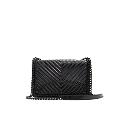 Image of ALDO Women&#039;s Greenwald Crossbody Bag, Black Glossy, Medium