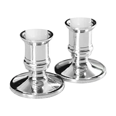 Image of KerDejar 2 Pieces Plastic Candle Base Holder, Pillar Candlestick, Stand For Electronic Candles Christmas Party Home Decor