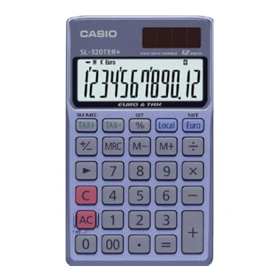Image of Casio SL320TER Pocket Calculator,Blue