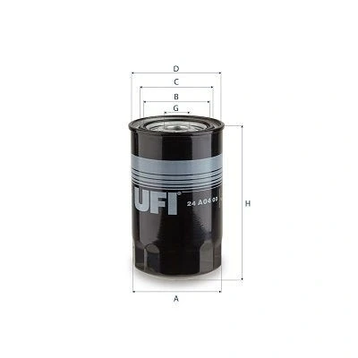 Image of 129A0055800 Fuel Filter UFI 24.A04.00 Insert