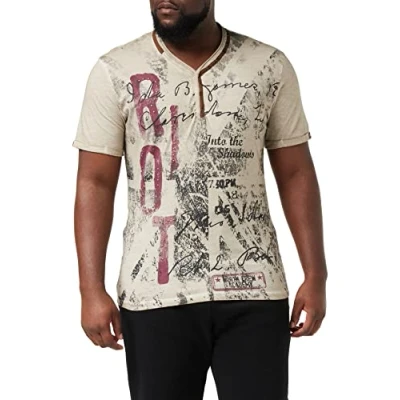 Image of KEY LARGO Men&#039;s Mt Riot T Shirt, Sand, M