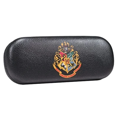 Image of Half Moon Bay Harry Potter Glasses Case Hogwarts Crest Hard Shell Sunglasses &amp; Spectacle Cases PU Leather Gifts For Girls Includes Cloth