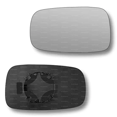 Image of Less4spares Replacement Wing Mirror Glass Left Compatible with Renault Megane 2002 2008 CLIP ON Passnager Near Side N/S Convex