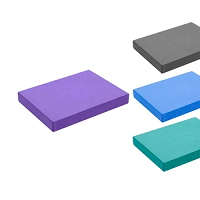 Image of Fitness Mad Pilates Head Block, 25mm x 150mm 205mm, Eco Friendly Yoga High Density EVA Non Slip Block for Pilates, and Home Workouts (Purple)