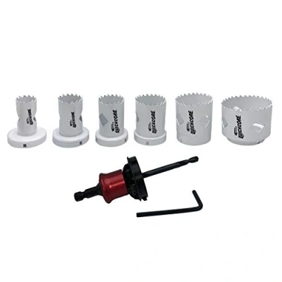 Image of Disston E0100233 Blu Mol QUICKCORE XTREME 7 PIECE SET HOLESAWS
