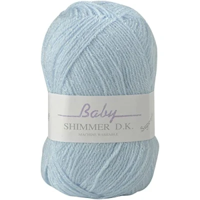 Image of James C Brett Baby Shimmer DK Wool/Yarn BS5 Blue