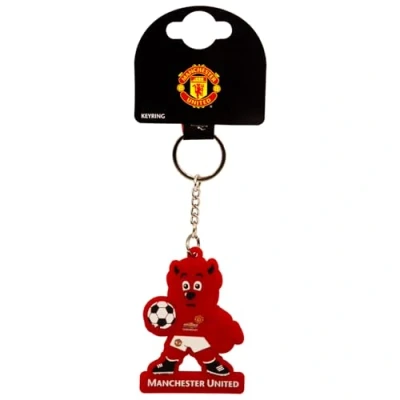 Image of Manchester United FC Keyring Mascot OFFICIAL Football Gift