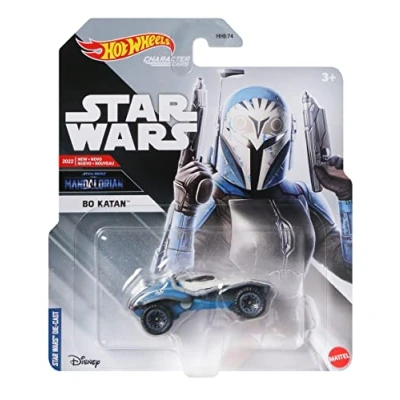 Image of Hot Wheels Star Wars Character Cars 1:64 Metal Vehicle Bo Katan