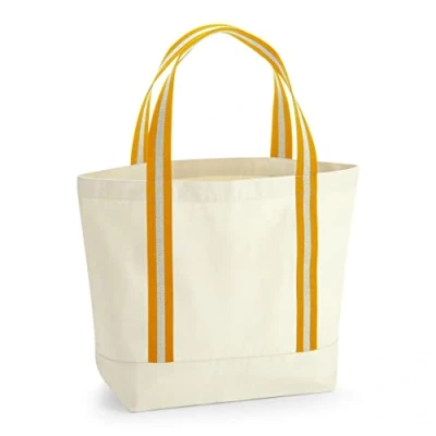 Image of Westford Mill W690 EarthAware® Organic Boat Bag Natural/Amber