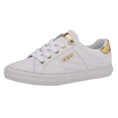 Image of GUESS Women&#039;s Loven Sneaker, White, Size : 11M