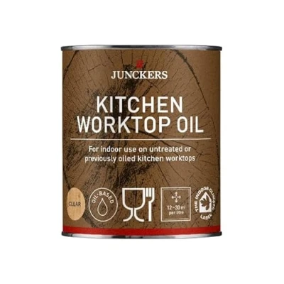 Image of Junckers Kitchen Worktop Oil Clear 750ml for Indoor Wooden Worktops