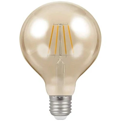 Image of Crompton LED Globe G95 Filament Antique 5W Dimmable 2200K ES E27