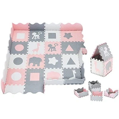 Image of Moby System Puzzle Mat for Babies, 150 x cm, Play Mat, Odourless, Large Boys &amp; Girls, Non Toxic, Odourless Crawling