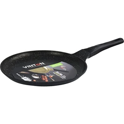 Image of Sterling Ventures Vinton Diecast Non Stick Dosa Tawa Tava Pan Naan Roti Chapati Flat Bread 30CM